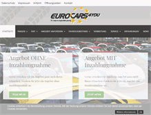 Tablet Screenshot of eurocars4you.de